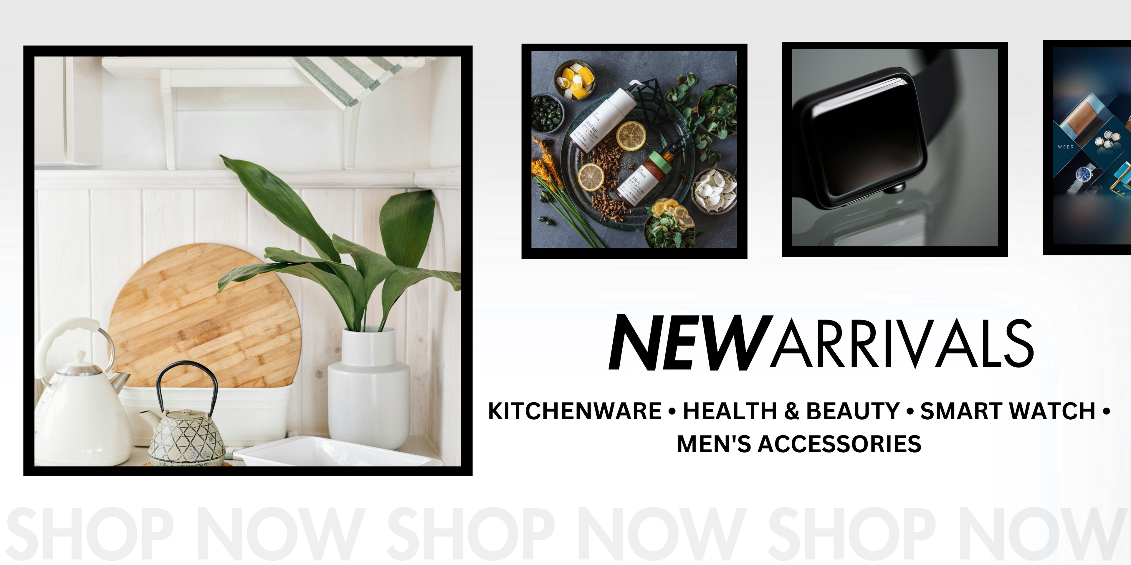 kitchenware, health and beauty, smart watch, men's accessories