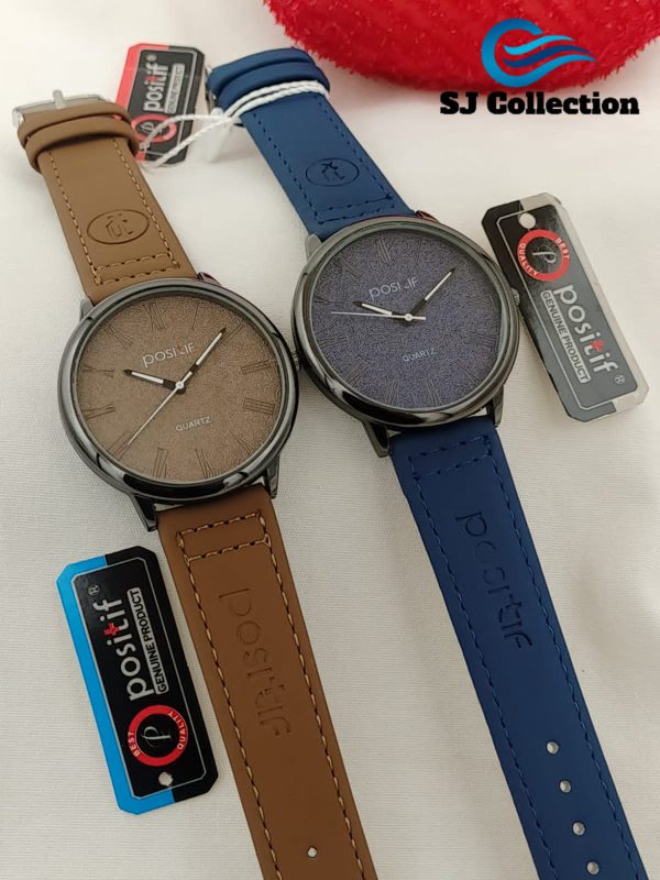 Positif Leather strap watch for boys