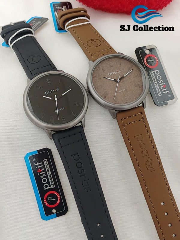 Positif Leather strap watch in affordable price